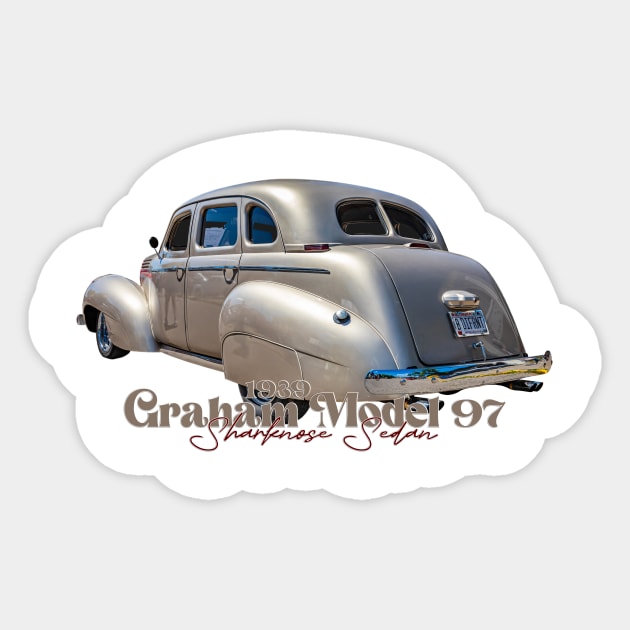 1939 Graham Model 97 Sharknose Sedan Sticker by Gestalt Imagery